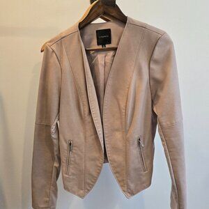 Dynamite Faux Leather Jacket Dusty Rose